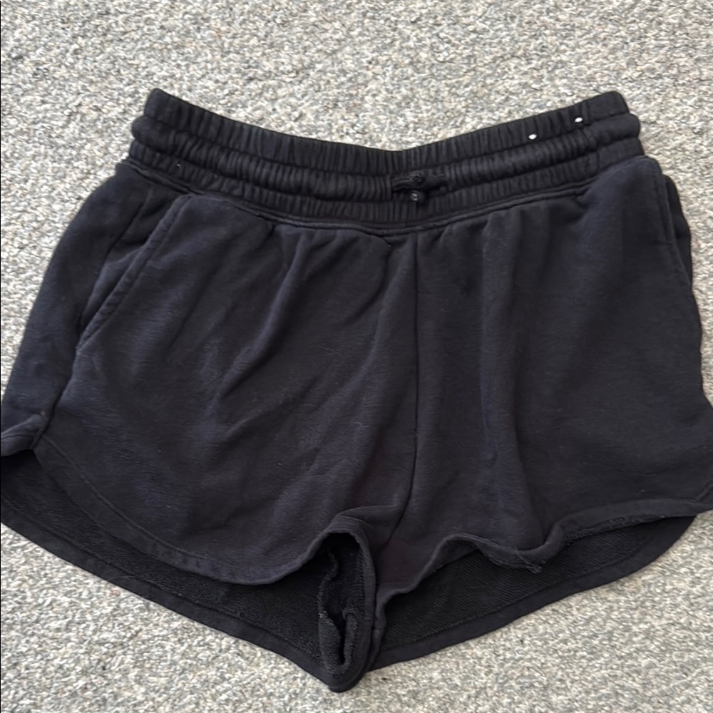 Divided Black Athletic Shorts